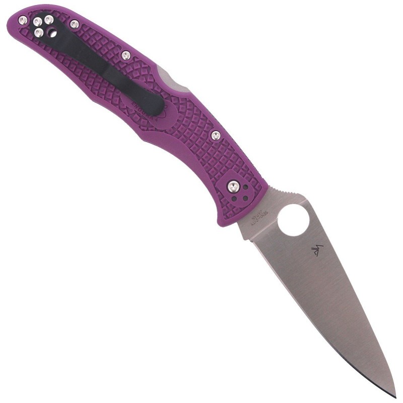 Nóż Spyderco Endura 4 FRN Purple Flat Ground Plain (C10FPPR)