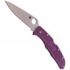 Nóż Spyderco Endura 4 FRN Purple Flat Ground Plain (C10FPPR)