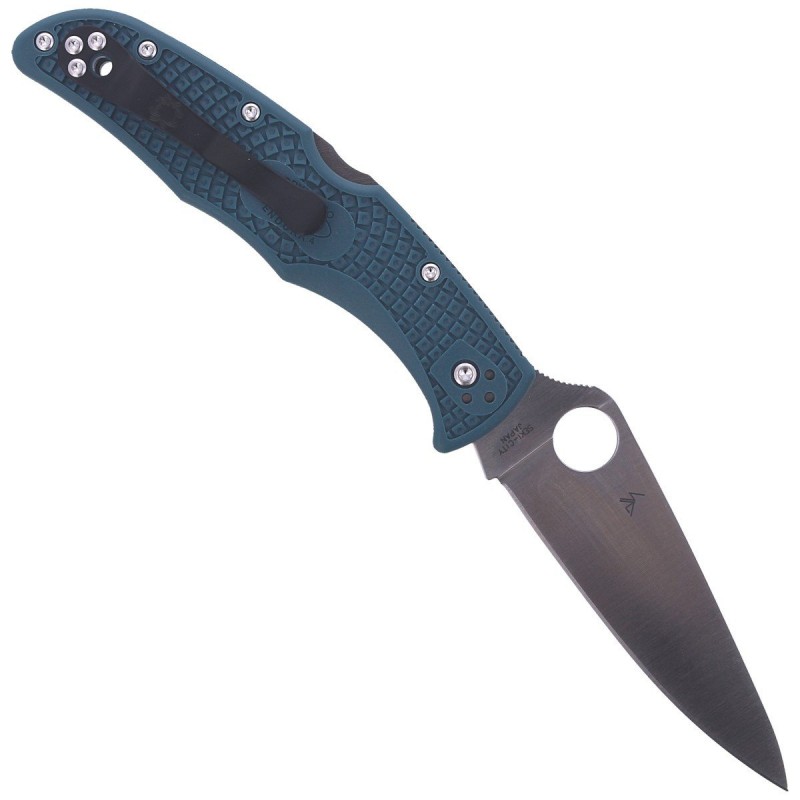 Nóż Spyderco Endura 4 Blue FRN, K390 Plain (C10FPK390)