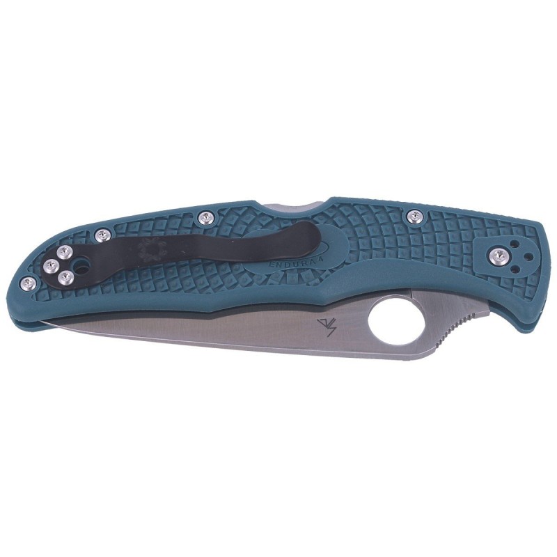 Nóż Spyderco Endura 4 Blue FRN, K390 Plain (C10FPK390)