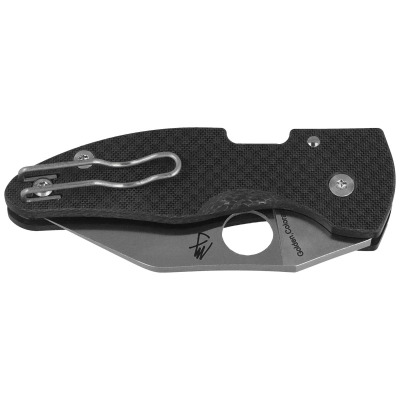Nóż składany Spyderco MicroJimbo Sprint Run Black G10, Satin CPM S90V by Michael Janich (C264CFP)