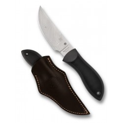 Nóż Spyderco Moran Upswept Sprint Run Black FRN / Kraton, Damascus by Bill Moran (FB01PGYD)