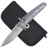 Nóż składany Bestech Mothus Blue Titanium, Satin M390 by Kombou (BT2206A)