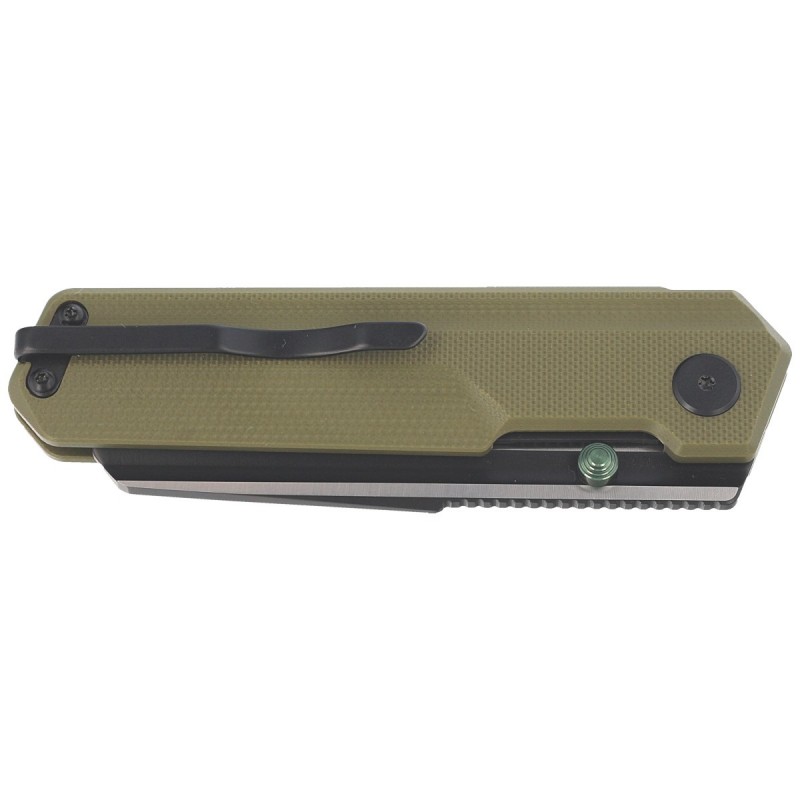Nóż składany Bestech Tardis OD Green G10, Black DLC/Satin D2 by Ostap Hel (BG54C)