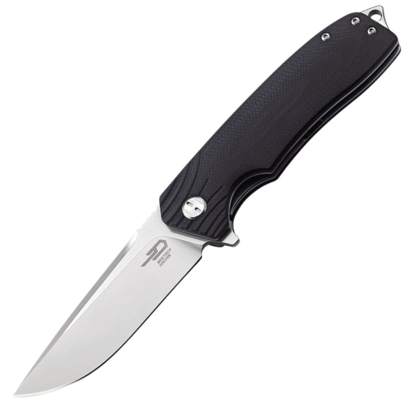 Nóż składany Bestech Lion Black G10, Stonewashed / Satin D2 (BG01A)