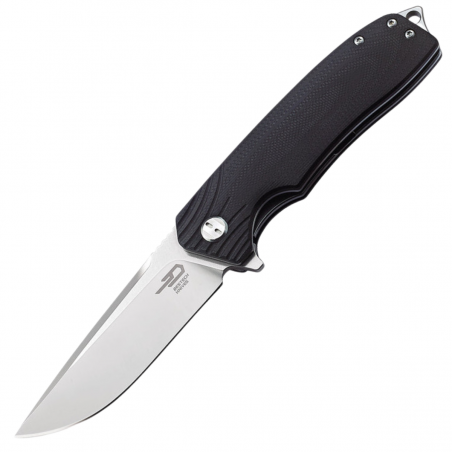 Nóż składany Bestech Lion Black G10, Stonewashed / Satin D2 (BG01A)