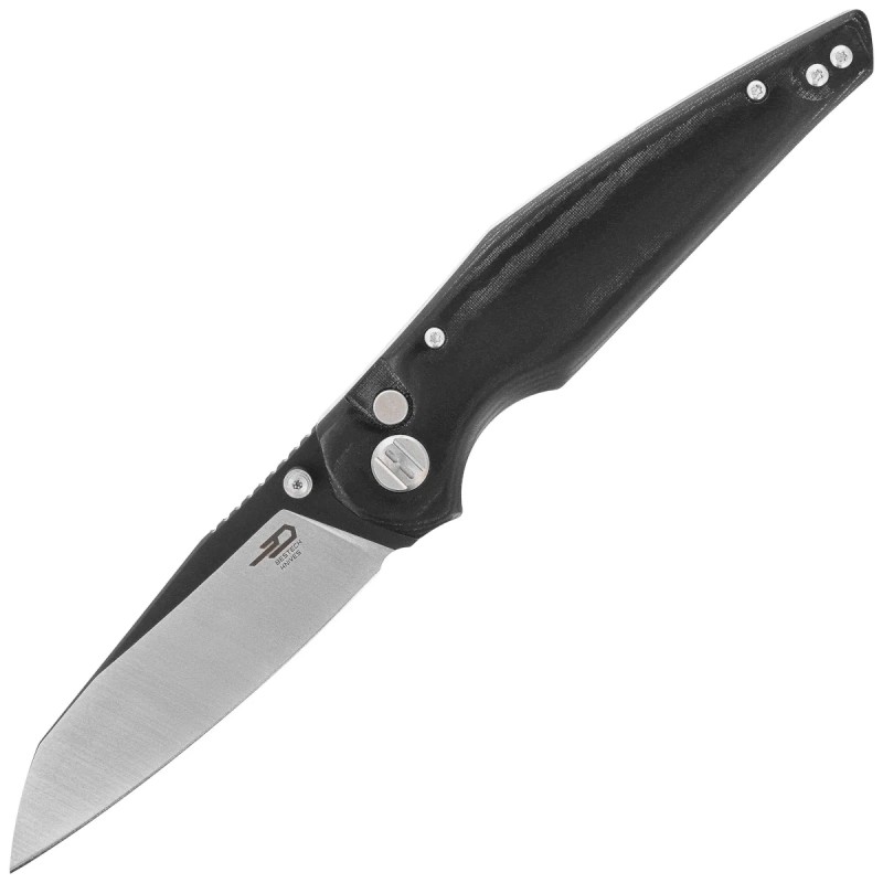Nóż składany Bestech Snakebird Black Micarta, Satin / Black PVD 14C28N (BG58B)