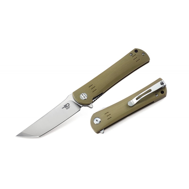 Nóż składany Bestech Kendo Beige G10, Stonewashed / Satin D2 (BG06C-1)