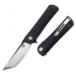 Nóż składany Bestech Kendo Black G10, Black / Satin D2 (BG06A-2)