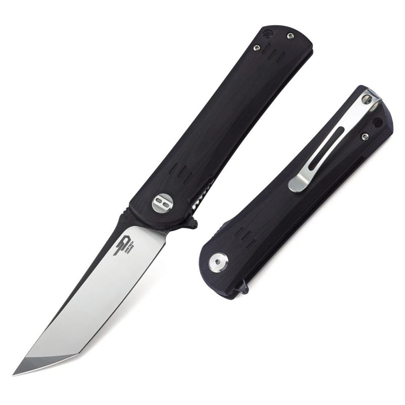 Nóż składany Bestech Kendo Black G10, Black / Satin D2 (BG06A-2)