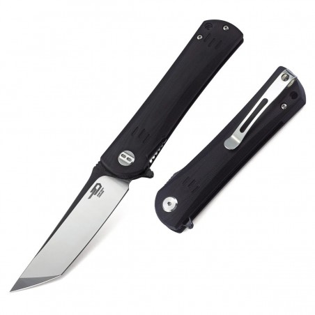 Nóż składany Bestech Kendo Black G10, Black / Satin D2 (BG06A-2)