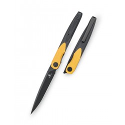 Nóż składany Bestechman Lanza Black/Yellow G10, Black Stonewashed 14C28N by Grzegorz Grabarski (BMK14F)