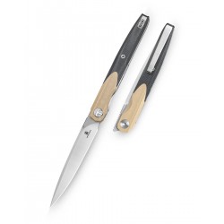 Nóż składany Bestechman Lanza Khaki/Black G10, Satin/Stonewashed 14C28N by Grzegorz Grabarski (BMK14B)