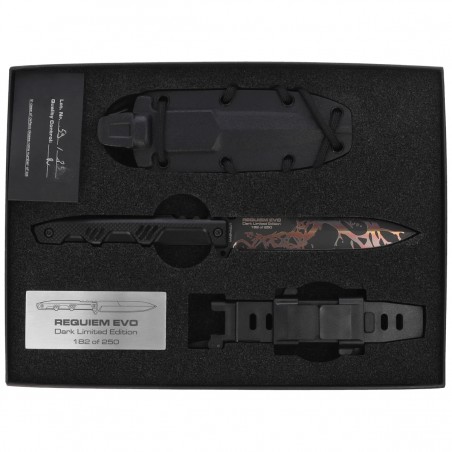 Nóż Extrema Ratio Requiem Evo Dark LE No 182/250 Black G10, Burnishing MagnaCut (04.1000.0475/MGC/BLK-BLK)