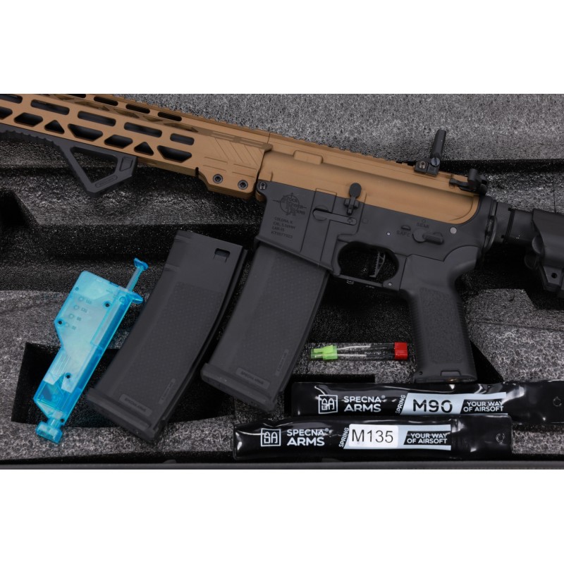 Karabinek ASG Specna Arms RRA SA-P24 PRIME™ Aster II ETU BLDC™ Chaos Bronze