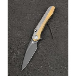 Nóż składany Bestech Wet Nellie Bronze/Gray Titanium, Grey PVD MagnaCut by Grzegorz Grabarski (BT2505D)