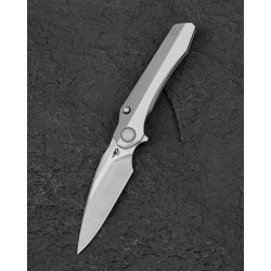Nóż składany Bestech Wet Nellie Two Tone Gray Titanium, Satin MagnaCut by Kombou (BT2505B)