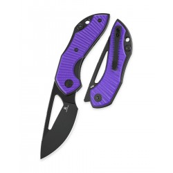 Nóż składany Bestechman Triassic Purple G10, Black PVD 14C28N by Denis Simonutti (BMK17C)