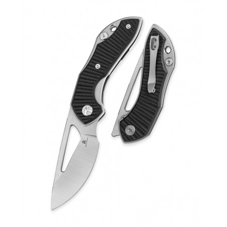 Nóż składany Bestechman Triassic Black G10, Satin 14C28N by Denis Simonutti (BMK17A)