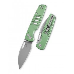 Nóż składany Bestechman Vector Green Aluminium, Glass Bead Blasting D2 (BMK15C)