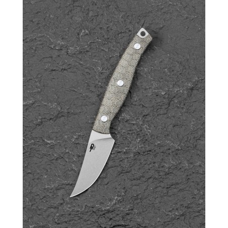 Nóż Bestech Heidiblacksmith 3 Upswept Green Canvas Micarta, Satin 14C28N by Heidi (BFK08C)