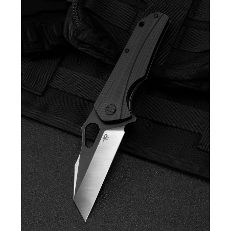 Nóż składany Bestech Operator Black G10, Satin / Black Stonewashed D2 (BG36A)