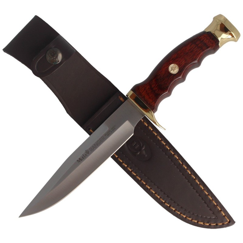 Nóż Muela Ranger-14R Brown Pakka Wood, Satin X50CrMoV15