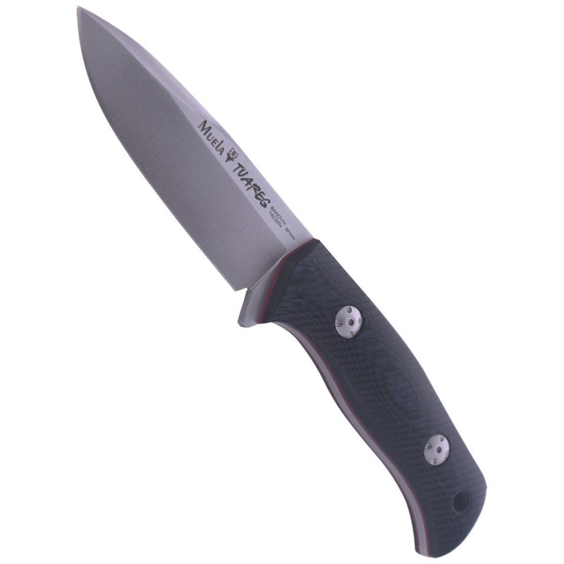 Nóż Muela Bushcraft Black-Blue Micarta, Satin 14C28N CRYO-T (TUAREG-10M)