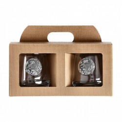 Szklanki do whisky Golden Fox Luna Wild Boar Silver...