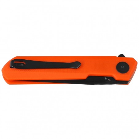 Nóż składany Bestechman Mini Dundee DD Orange G10, Black PVD D2 by Ostap Hel (BMK08C)