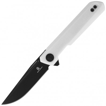 Nóż składany Bestechman Mini Dundee DD White G10, Black PVD D2 by Ostap Hel (BMK08B)