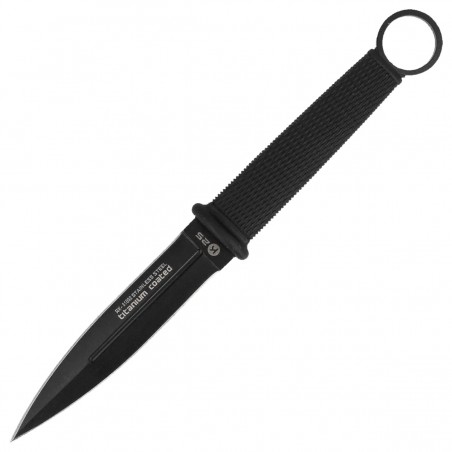 Nóż K25 Botero Dagger Black Rubber, Black Titanium 7Cr17Mov (31892)