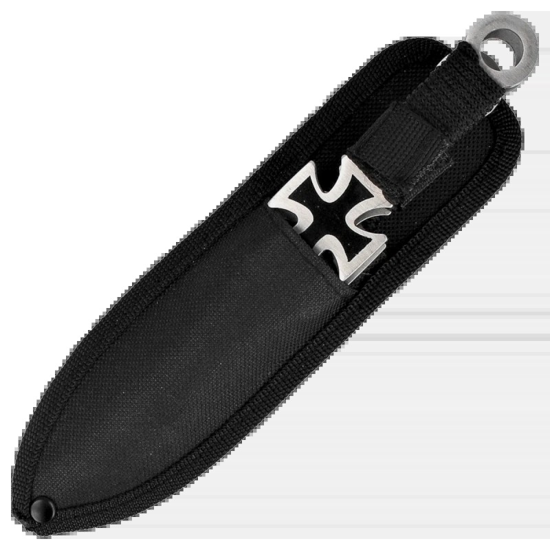 Noże do rzucania Martinez Albainox Cross Set 3 szt Black Cord, Stain 3Cr13Mov (31884)