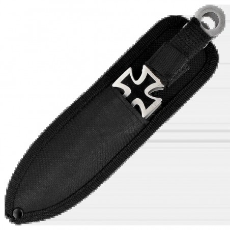 Noże do rzucania Martinez Albainox Cross Set 3 szt Black Cord, Stain 3Cr13Mov (31884)