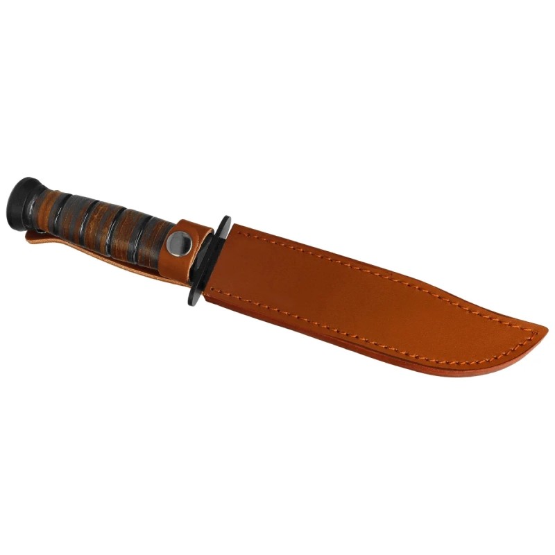 Nóż Martinez Albainox USMC wzór Ka-Bar Brown Leather, Black 3Cr13Mov (31762)