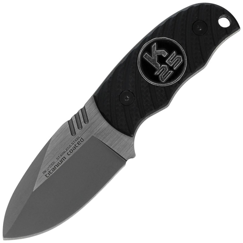 Nóż na szyję K25 RK-32331 Neck Knife Black G10, Titanium/Brushed 7Cr17Mov