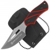 Nóż na szyję K25 Black/Red G10, Titanium 7Cr17Mov (32691)