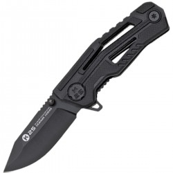 Nóż składany K25 RK-25006 Black G10, Black Titanium 7Cr17Mov