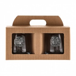 Szklanki do whisky Golden Fox Luna Fox Silver zdobione...