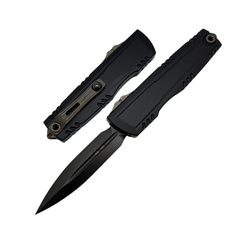 Nóż automatyczny OTF Microtech Luminary ZBP D/E Signature Black Aluminium, Black DLC M390MK by Tony Marfione (1270-1DLCS-Z23)