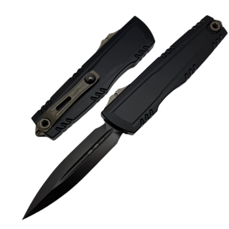 Nóż automatyczny OTF Microtech Luminary ZBP D/E Signature Black Aluminium, Black DLC M390MK by Tony Marfione (1270-1DLCS-Z23)