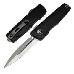 Nóż automatyczny OTF Microtech Luminary ZBP D/E Signature Black Aluminium, Stonewashed M390MK by Tony Marfione (1270-10S)