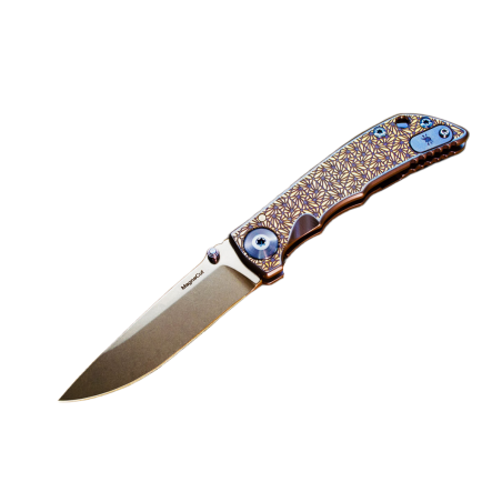 Nóż składany Spartan Blades Harsey 3.25 Folder Regal Titanium, Stonewashed MagnaCut by William W. Harsey (SF10 Custom Regal)