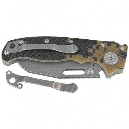 Nóż składany Demko AD20.5 Shark Foot Digi Camo G10, Stonewashed CPM S35VN by Andrew Demko (205-S35-SFDC)