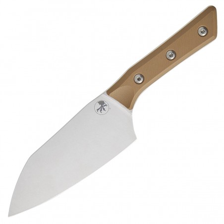 Nóż kuchenny Microtech Santoku Coyote Tan G10, Stonewashed MK390 (3200-10CE)
