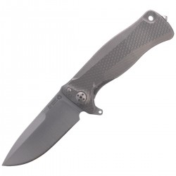 Nóż składany LionSteel SR11 Grey Titanium, Satin Sleipner by Molletta (SR11 G)