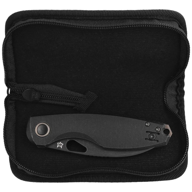 Nóż składany FOX Chilin Bronze Titanium, Black Stonewashed PVD M398 by Jesper Voxnæs (FX-530 TiDSW)