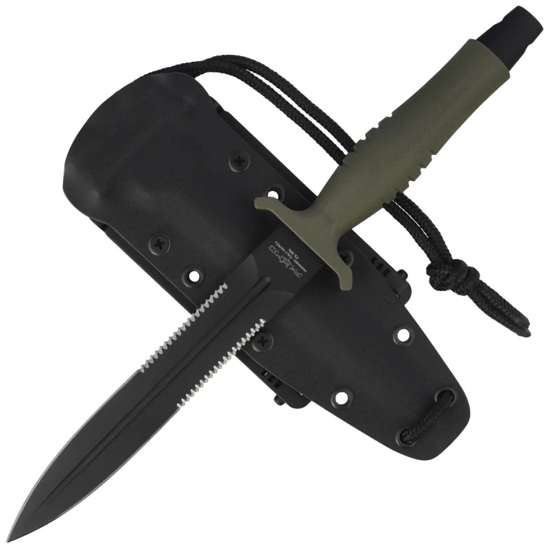 Nóż Fox Veleno D/E OD Green G10, Black Top Shield N690Co (FX-596 G10 OD AF)
