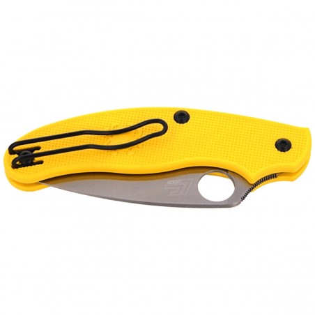 Nóż składany Spyderco UK Penknife Salt FRN Yellow LC200N Plain (C94PYL)