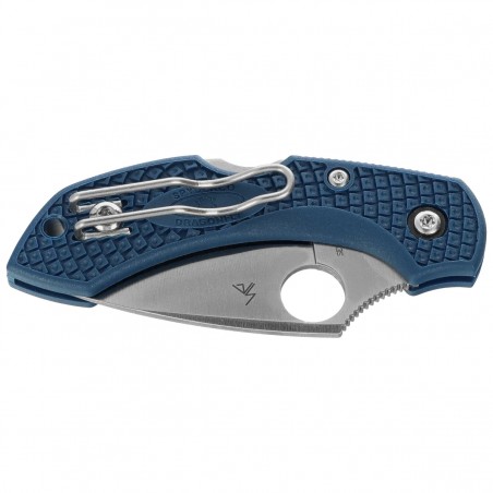 Nóż składany Spyderco Dragonfly 2 Cobalt Blue FRN, Satin CPM SPY27 by Sal Glesser (C28PCBL2)